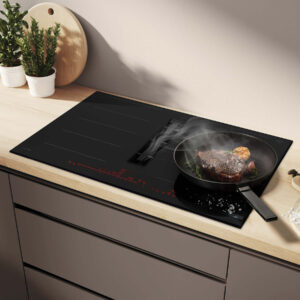 Bosch Induktionskochfeld mit integriertem Dunstabzug und Touch-Bedienung